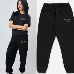 HAPPINESS PROJECT -The Happiness Sweatpants in black size small unisex